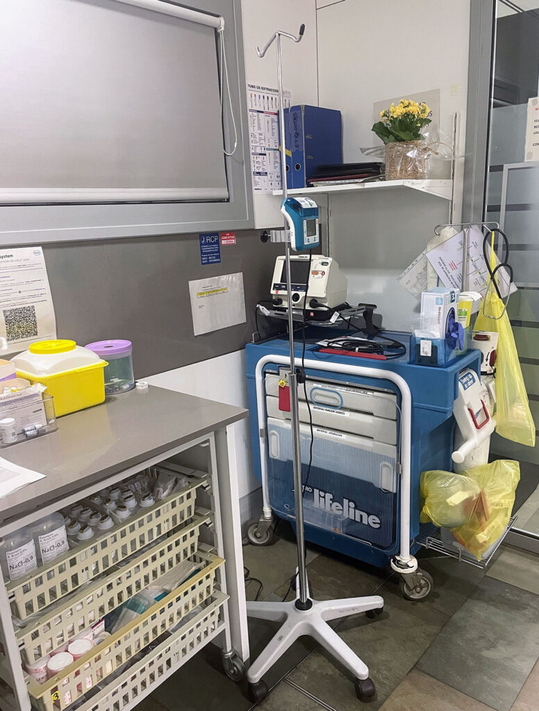 El món material de la infermeria